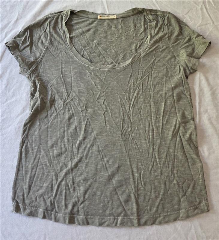 NWOT Marine Layer S Olive Green Short Sleeve Scoop neck T Shirt 129392