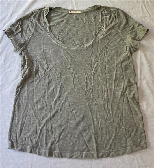 NWOT Marine Layer S Olive Green Short Sleeve Scoop neck T Shirt 129392