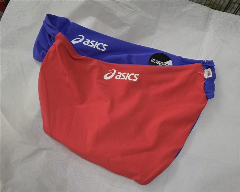 NWOT Asics M Keli Reversible Rusched Quick Dry Pink Purple 129404