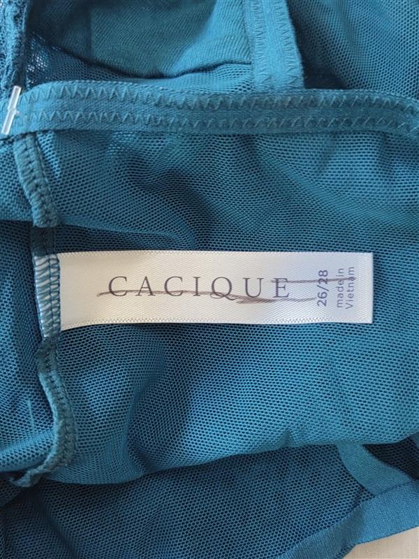 NWOT Cacique 26/28 Sheer Mid Waist Cheek Underwear Garters 129418