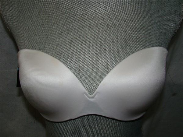 NWT Maidenform 34B Comfort Devotion Custom Lift Strapless Bra 9417 White 129431