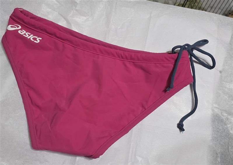 NWOT Asics S Kaitlyn Reversible Sports Bikini Bottom Pink Gray 129437
