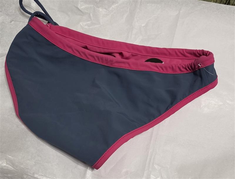 NWOT Asics S Kaitlyn Reversible Sports Bikini Bottom Pink Gray 129437