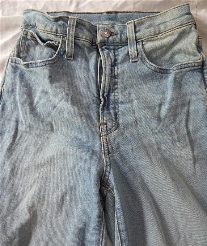 NWOT Madewell 24 Perfect Vintage Straight Jean Danby Wash Knee-Rip Ed 129446