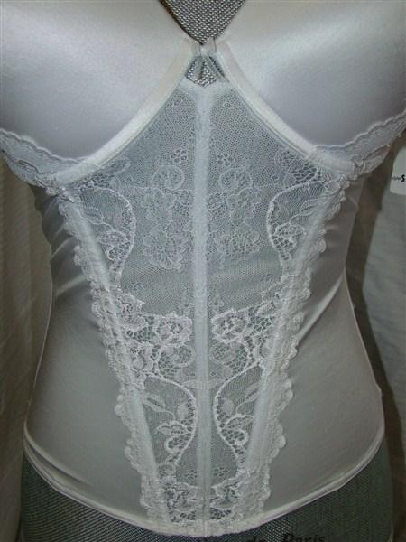 NWT Jezebel Caress Too 32C Bustier Bridal Lace Strapless 30533 White 129460