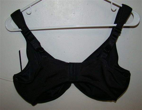 NWOT Bali 36C Live It Up Underwire Bra 3353 Black 129476