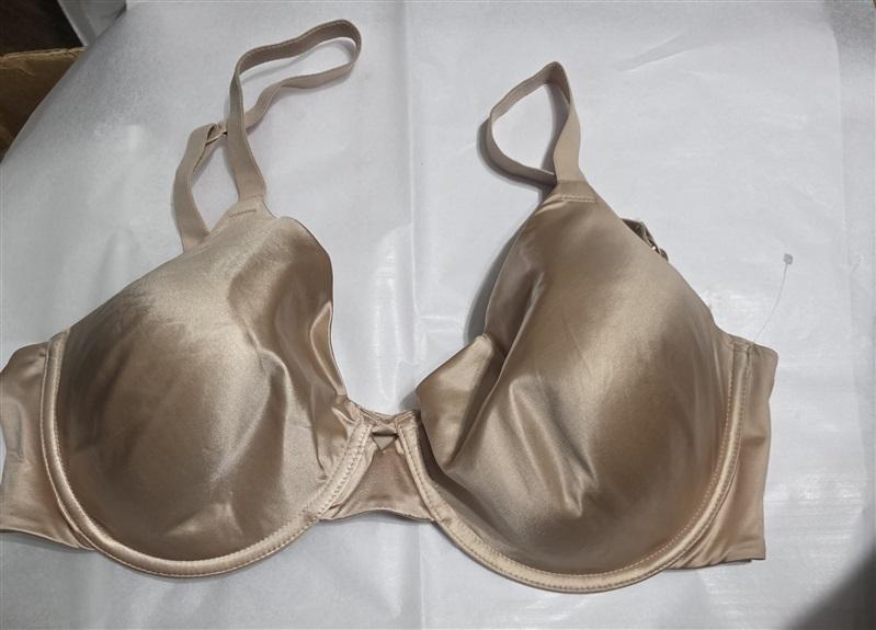 NWOT Hanes 38D Ultimate No Show Support Underwire Bra HU33 Beige 129486