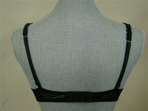 NWOT Jezebel 34B Zoe Push Up Bra 14002 Black Lace 129488