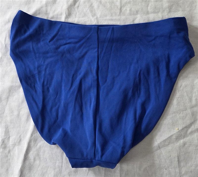 NWOT Robin Piccone Ava XS high waist Full Bikini Swim Bottom Cobalt Blue 129500