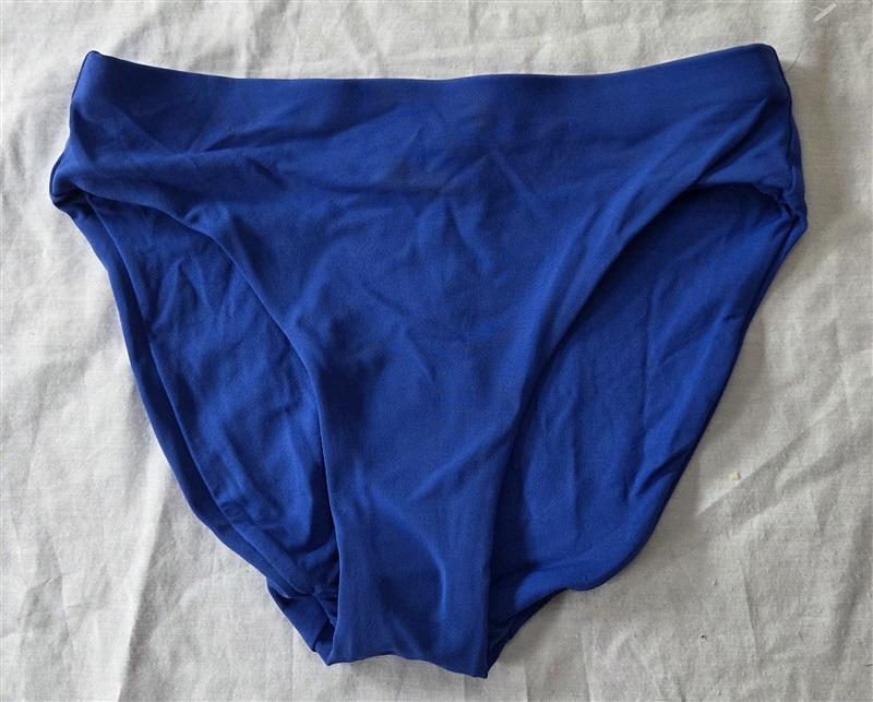 NWOT Robin Piccone Ava XS high waist Full Bikini Swim Bottom Cobalt Blue 129500