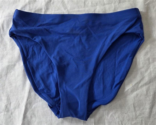 NWOT Robin Piccone Ava XS high waist Full Bikini Swim Bottom Cobalt Blue 129500