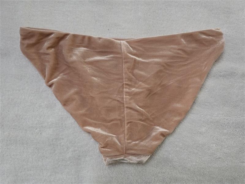 NWOT Robin Piccone XS Roxy Velvet Bikini Swim Bottoms Pink 129502