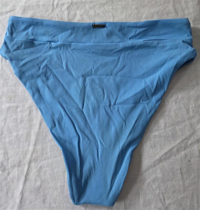 NWOT Maaji L Romantic Reversible Hi Waist Blue Bikini Bottom 129507