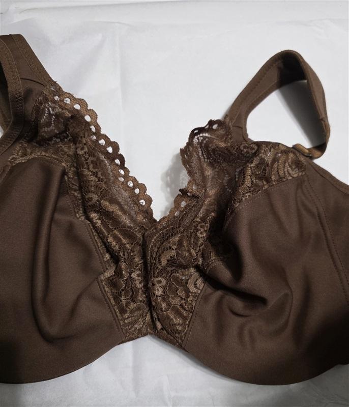 NWOT Glamorise 36G Elegance Comfort Straps Wonderwire Bra 1240 Brown 129515