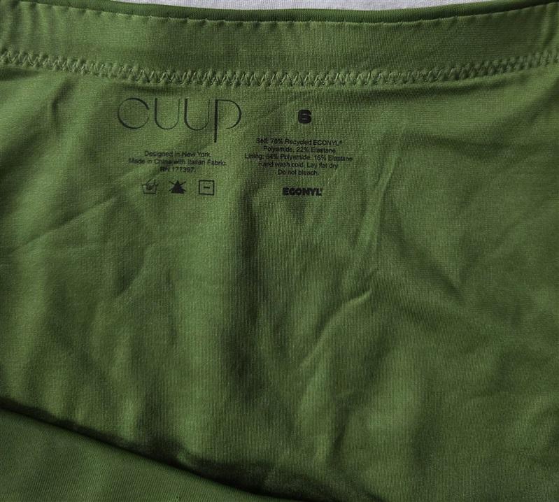 NWOT CUUP XXL The Highwaist Swim Bottom Green Hi Rise Bikini 129517