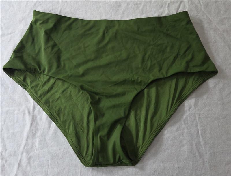 NWOT CUUP XXL The Highwaist Swim Bottom Green Hi Rise Bikini 129517