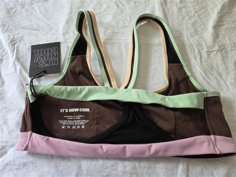 NWT Free People Movement L It's Cool Now The Contour Duo Crop Surf Top 129535