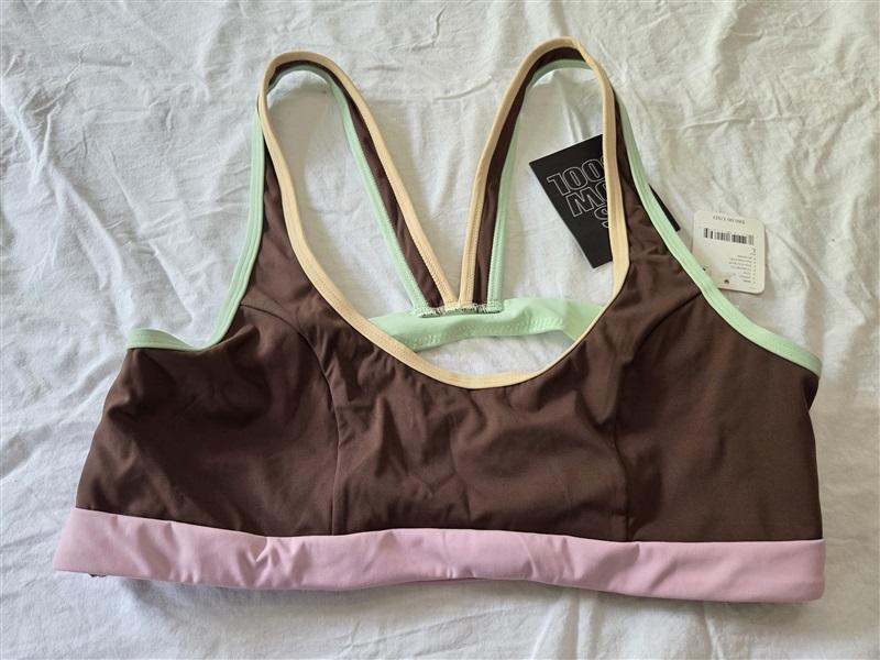 NWT Free People Movement L It's Cool Now The Contour Duo Crop Surf Top 129535