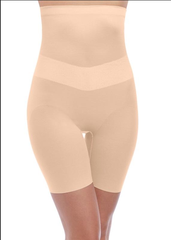 NWT Wacoal LG High Waisted Long Leg FIT & LIFT Shaper WE137008 Beige 129568