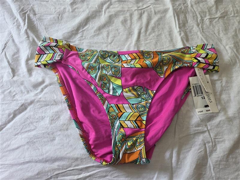 NWT Trina Turk SZ 12 Geometric Full Bikini Swim Bottoms 122964