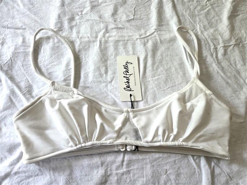 NWT Rachel Pally Mesh Madagascar Bikini Top White Mesh 129609