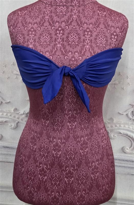 NWT Rachel Pally S Sardinia Cobalt Blue Bandeau Bikini Swim Top 129617