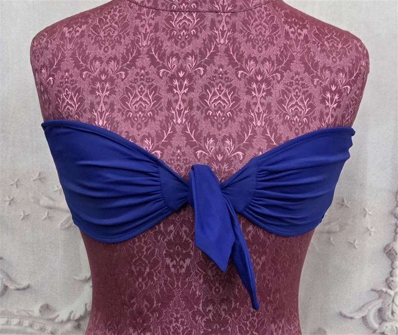 NWT Rachel Pally S Sardinia Cobalt Blue Bandeau Bikini Swim Top 129617