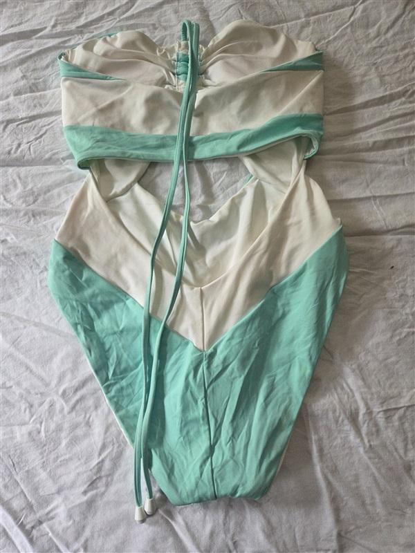 NWOT Isabella Rose SM 1PC Monokini Mint Halter Swimsuit 129631