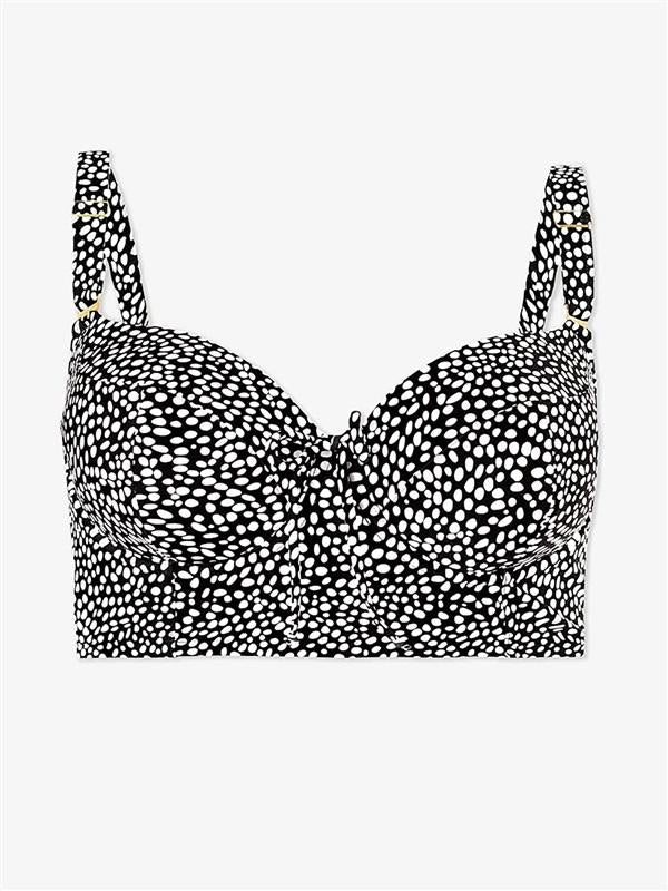 NWT Smart & Sexy 38DDD Longline Underwire Bikini Swim Top 129638
