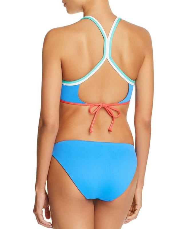 NWT Ralph Lauren S Modern Solids Racerback Bra Bikini Top Blue 129642