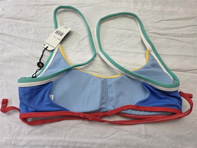 NWT Ralph Lauren S Modern Solids Racerback Bra Bikini Top Blue 129642