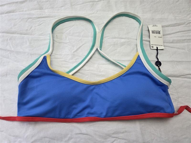 NWT Ralph Lauren S Modern Solids Racerback Bra Bikini Top Blue 129642