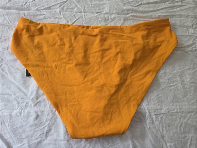 NWT CUUP XXL The Brief Swim Bottom Nectar Yellow Hi Rise Bikini 129654