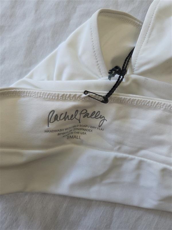 NWT Rachel Pally S High Neck Tie Key Hole Back Bikini Swim Top 129665