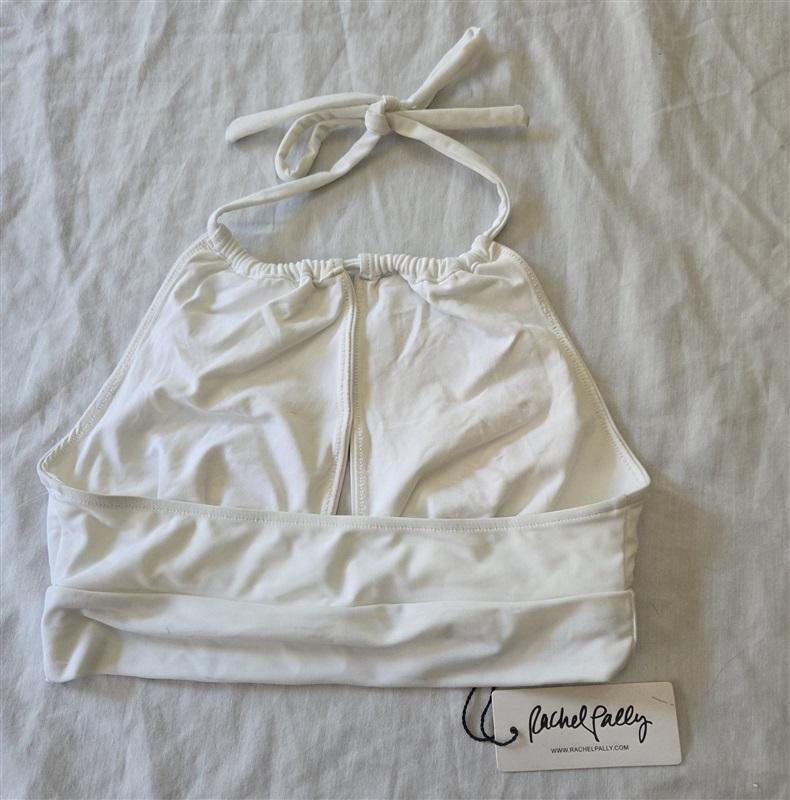 NWT Rachel Pally S High Neck Tie Key Hole Back Bikini Swim Top 129665