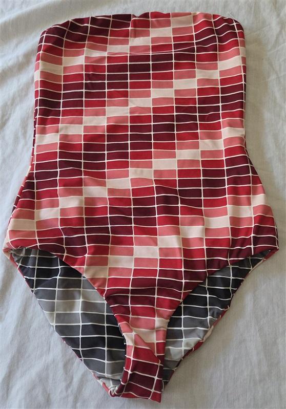 NWOT Rachel Pally M Bandeau Ibiza Block 1pc Swimsuit Reversible 129673