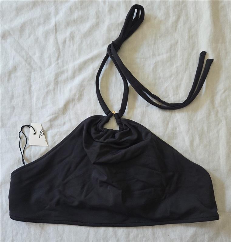 NWT Rachel Pally S High Neck Triangle Metal Tie Back Bikini Swim Top 129678