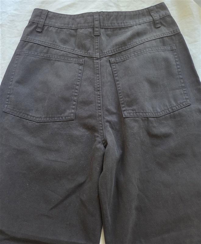 NWOT Pistola LA 24 Yoke Front Pants Black Sample 129687