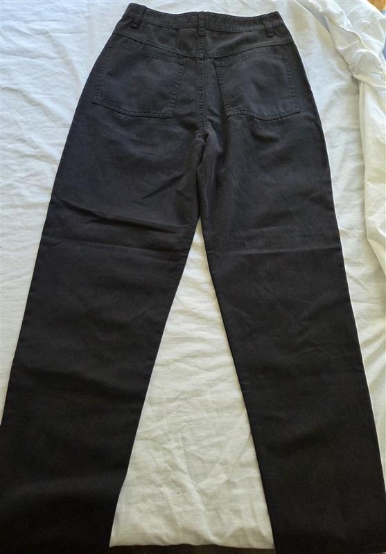 NWOT Pistola LA 24 Yoke Front Pants Black Sample 129687