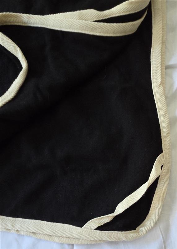 NWOT Monrow Travel Blanket + Bag Black Fleece 129696