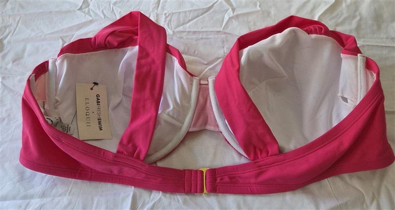 NWT Gabi Fresh 24 Plus Size Swim Underwire Bikini Top Pink 129697