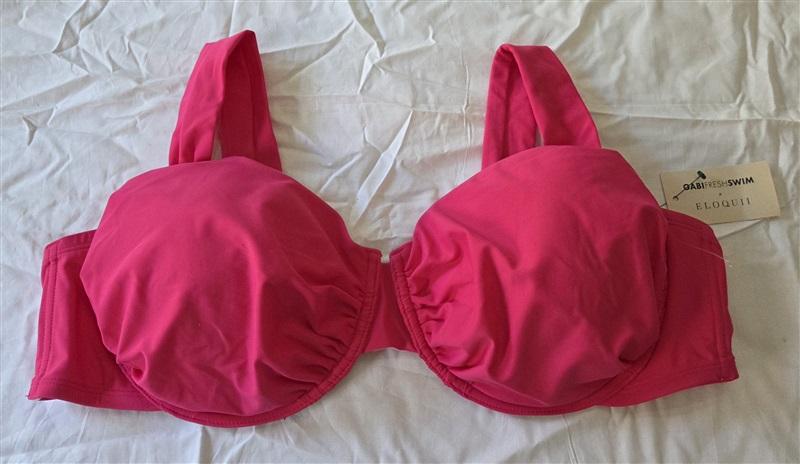 NWT Gabi Fresh 24 Plus Size Swim Underwire Bikini Top Pink 129697