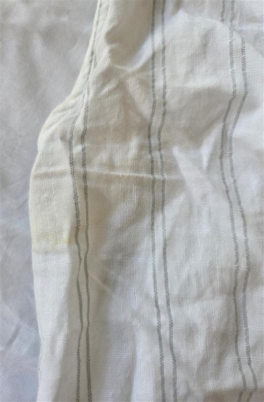 NWOT Vigoss S Tie Front White Green Stripe Cotton Sleeveless Top 129708