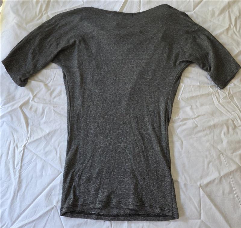 NWOT Michael Stars OS Draped Shine Dolman 3/4 Sleeve Top 129710