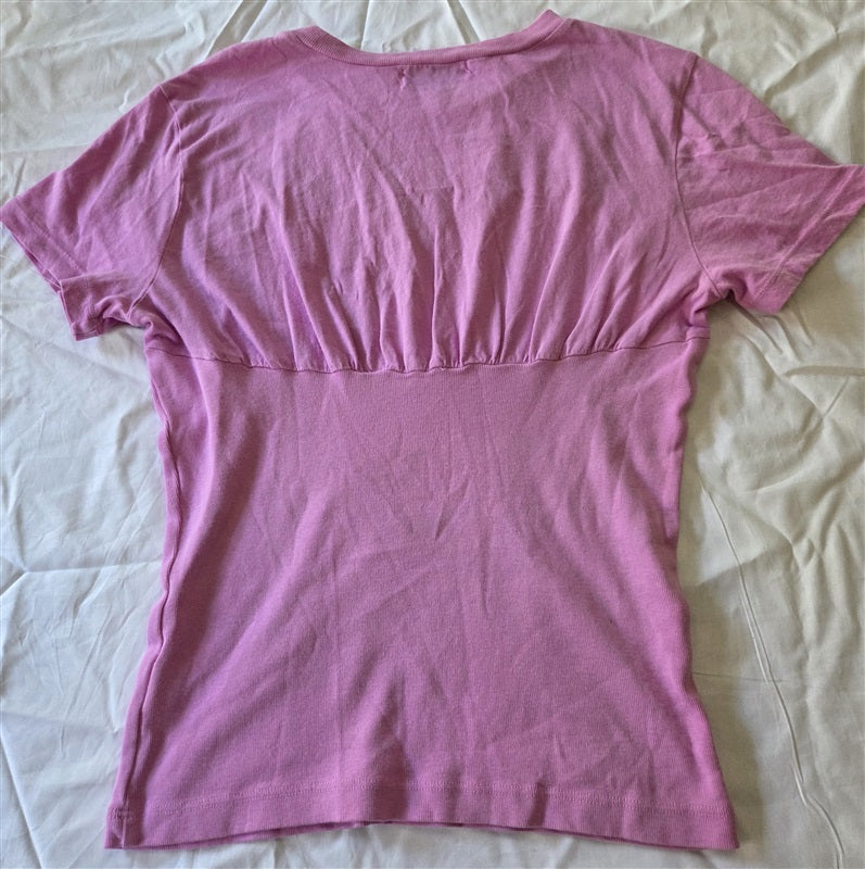 NWOTD Michael Stars S Victoria Short Sleeve T Shirt Pink 129711