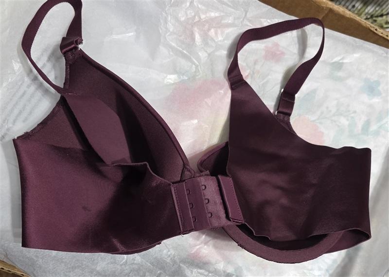 NWOT Soma 36D Vanishing Back Full Coverage Lace Trim Wine 129726