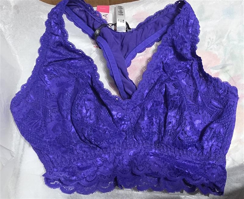 NWT Cosabella S Never Say Curvy Racie Racer Back Bra Never1355 Purple 129735