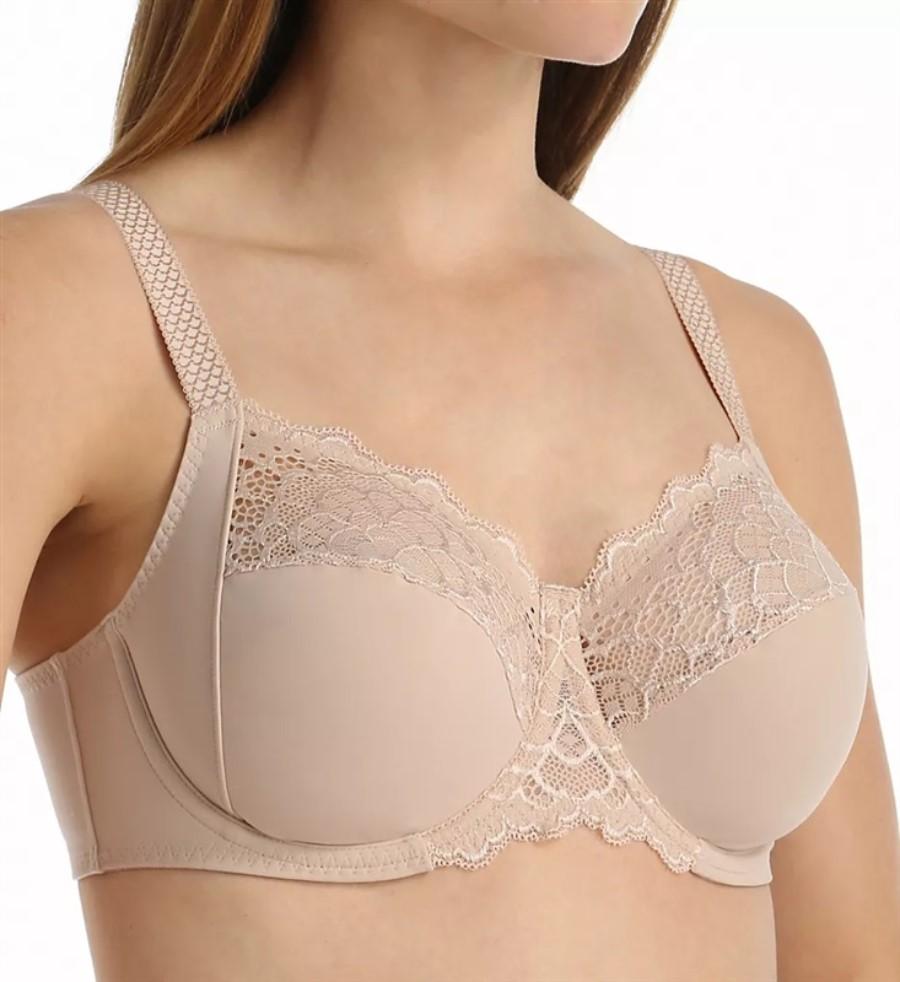 NWT Simone Perele 34B Caresse Full Coverage Underwire Bra 12A320 Beige #129786