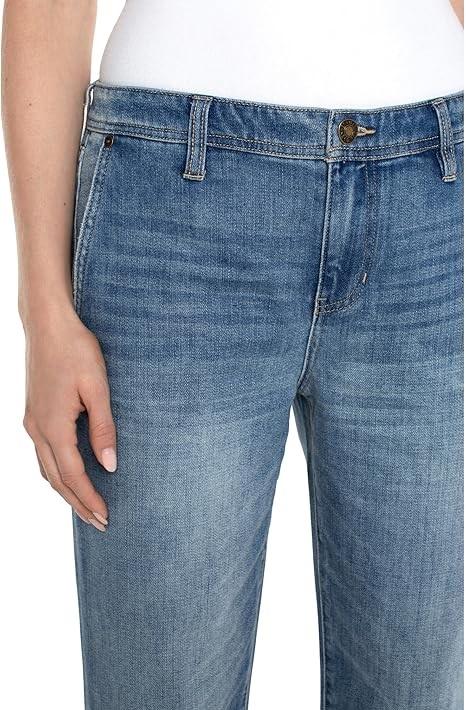 NWOTD Liverpool 10 Norma Jean Mid-Rise Relaxed Roller 24 1/2" 129805