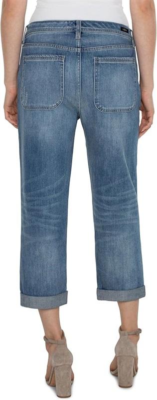 NWOTD Liverpool 10 Norma Jean Mid-Rise Relaxed Roller 24 1/2" 129805